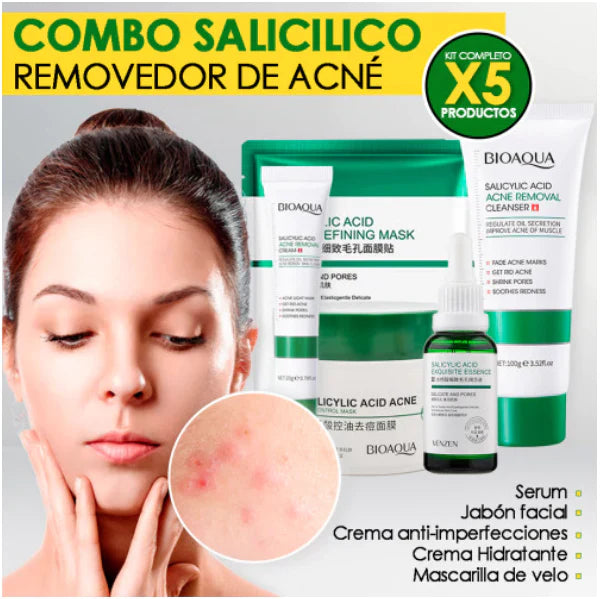 COMBO SALICÍLICO BIOAQUA X5: CUIDA TU PIEL AL MÁXIMO