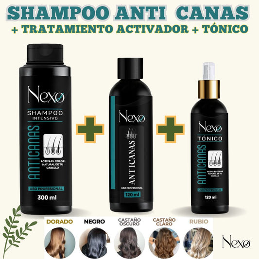 COMBO NEXO SHAMPOO + TÓNICO + ACTIVADOR: ¡Paga 2 y Llévate 3