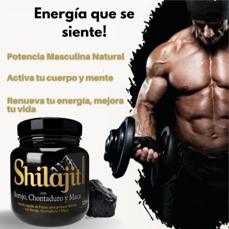 SHILAJIT 125ML ORIGINAL CON REGISTRO INVIMA - Borojó, Maca y Chontaduro. Incluye un obsequio 🎁