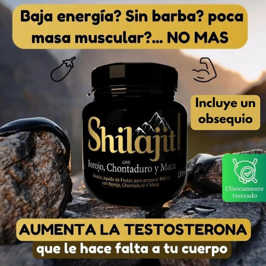 SHILAJIT 125ML ORIGINAL CON REGISTRO INVIMA - Borojó, Maca y Chontaduro. Incluye un obsequio 🎁