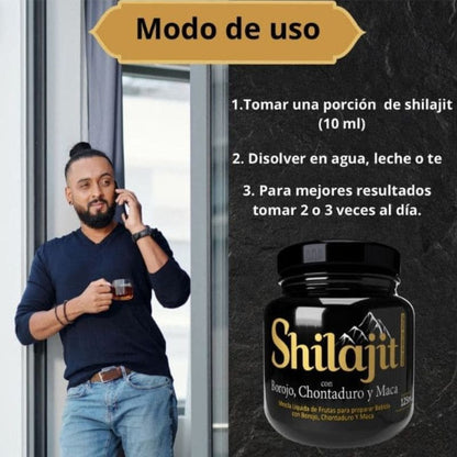 SHILAJIT 125ML ORIGINAL CON REGISTRO INVIMA - Borojó, Maca y Chontaduro. Incluye un obsequio 🎁