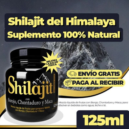 SHILAJIT 125ML ORIGINAL CON REGISTRO INVIMA - Borojó, Maca y Chontaduro. Incluye un obsequio 🎁