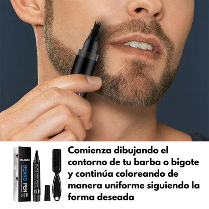 Corrector de Barba, Cejas y Cabello - Pigmentación Intensa y Resistente al Agua