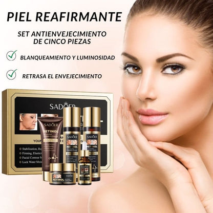 KIT Retinol Lujo: Antienvejecimiento, Antirugas, Acne, Ojeras y Oleosidad