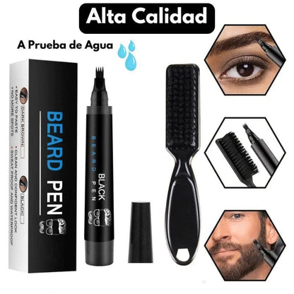 Corrector de Barba, Cejas y Cabello - Pigmentación Intensa y Resistente al Agua