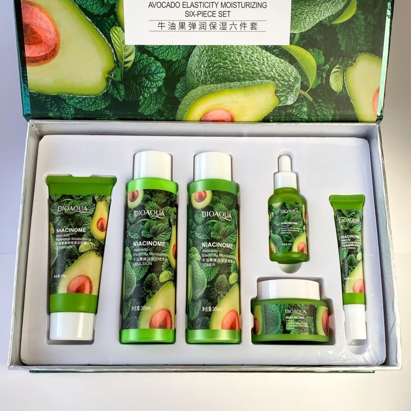 KIT BIOAQUA DE AGUACATE: CUIDADO COMPLETO X6 PIEZAS 🥑