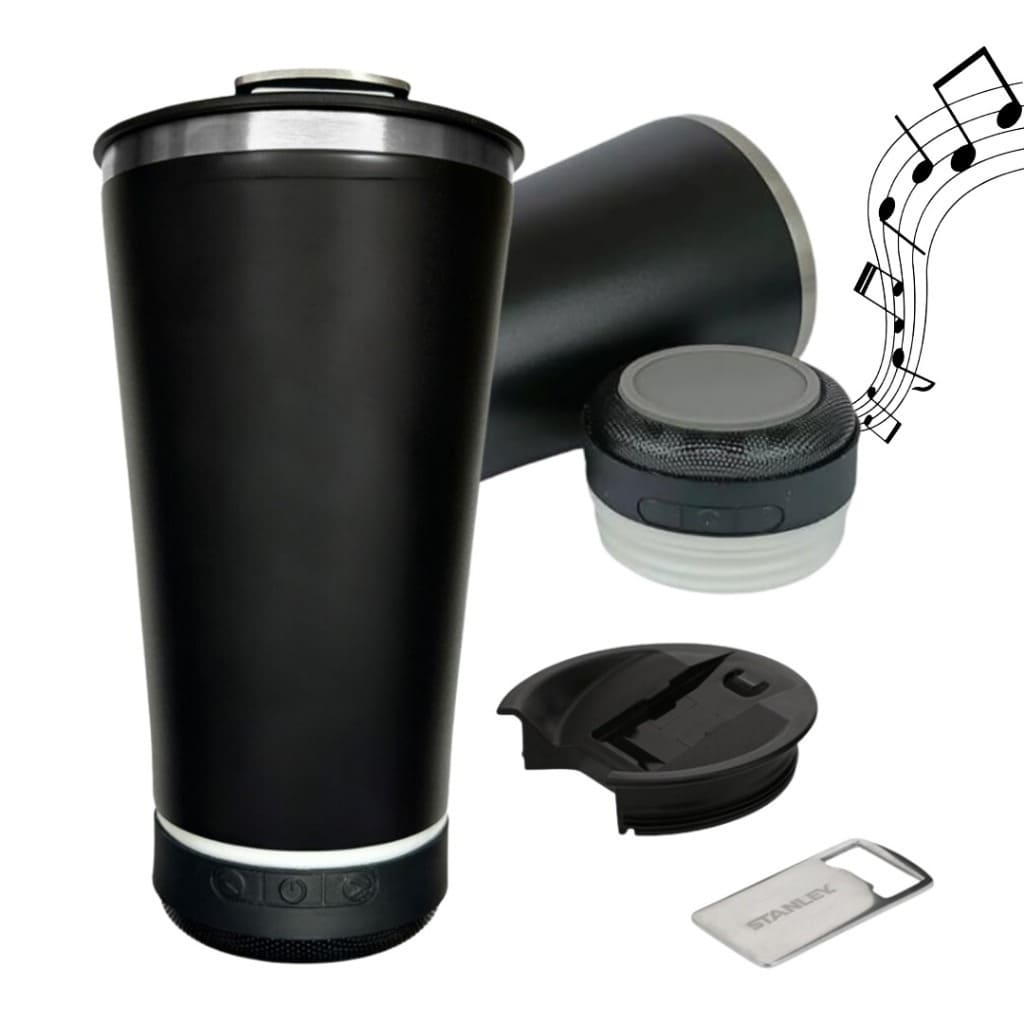 Vaso Térmico Bluetooth con Música 🎶 y Destapador 🍻 – Combo Perfecto!