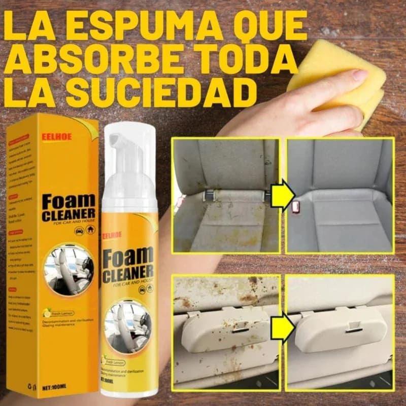 FOAM CLEANER: LIMPIEZA GARANTIZADA EN TODAS LAS SUPERFICIES