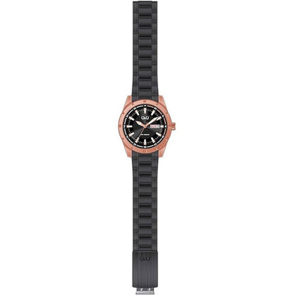 Reloj Qyq Negro Pavonado Hombr