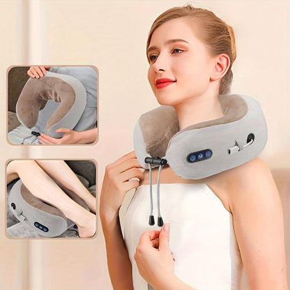 Masajeador Eléctrico para Cuello con Terapia de Calor 🔥💆‍♂️