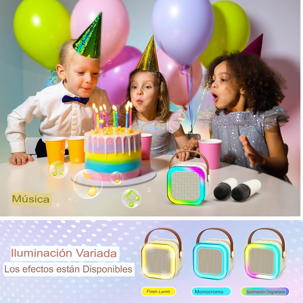 SET DE KARAOKE PARA NIÑOS CON 1 MICRÓFONO