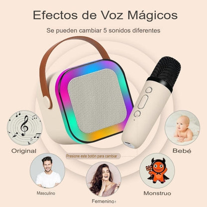 SET DE KARAOKE PARA NIÑOS CON 1 MICRÓFONO