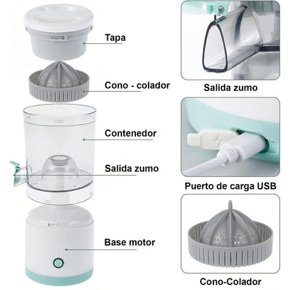 Exprimidor Eléctrico Portátil Recargable JuiceEase